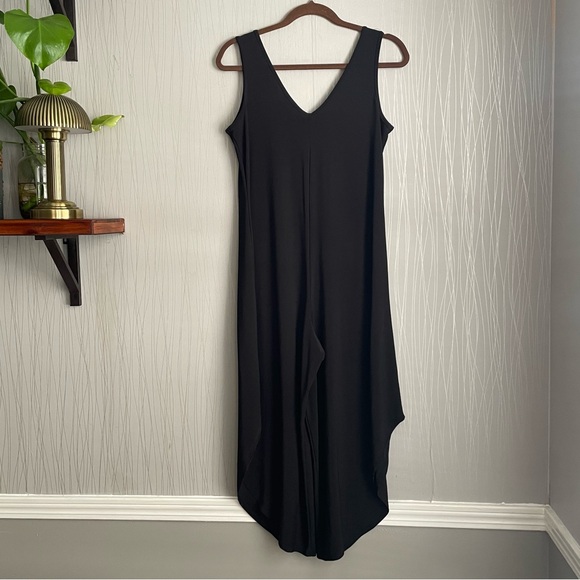 Annalee + Hope Sleeveless Wide Leg Angled Hem Jumpsuit Small Black - Picture 5 of 9